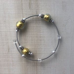 Silver and Gold Simple Bracelet